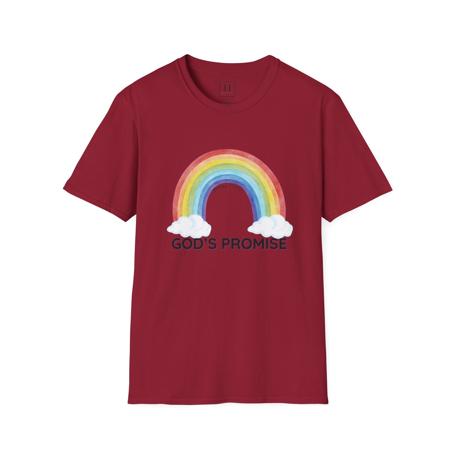 Rainbow God's Promise Genesis 13 Christian T-shirt