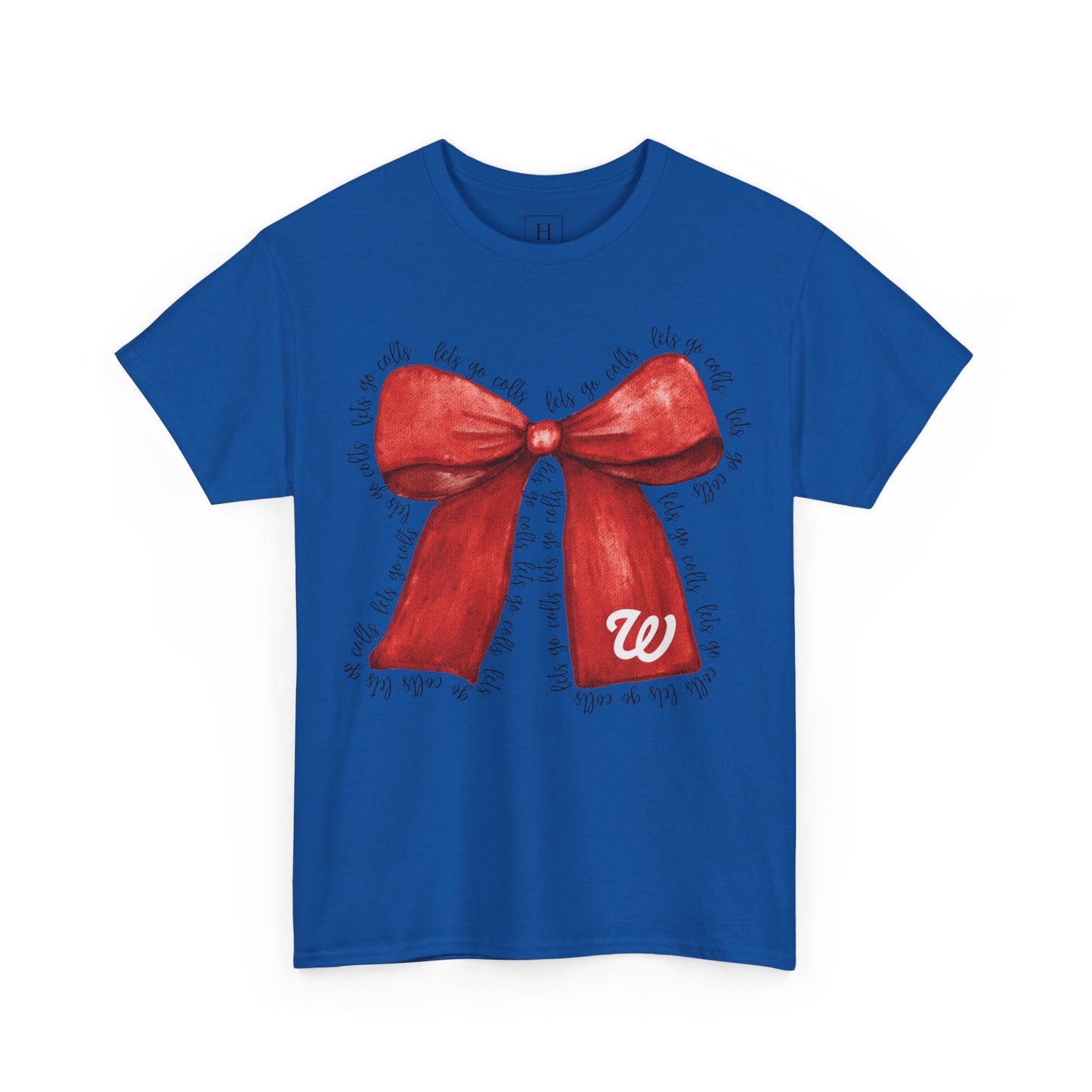 WJ Let's Go Colts Cheer Bow w/ WJ logo - Unisex Shirt