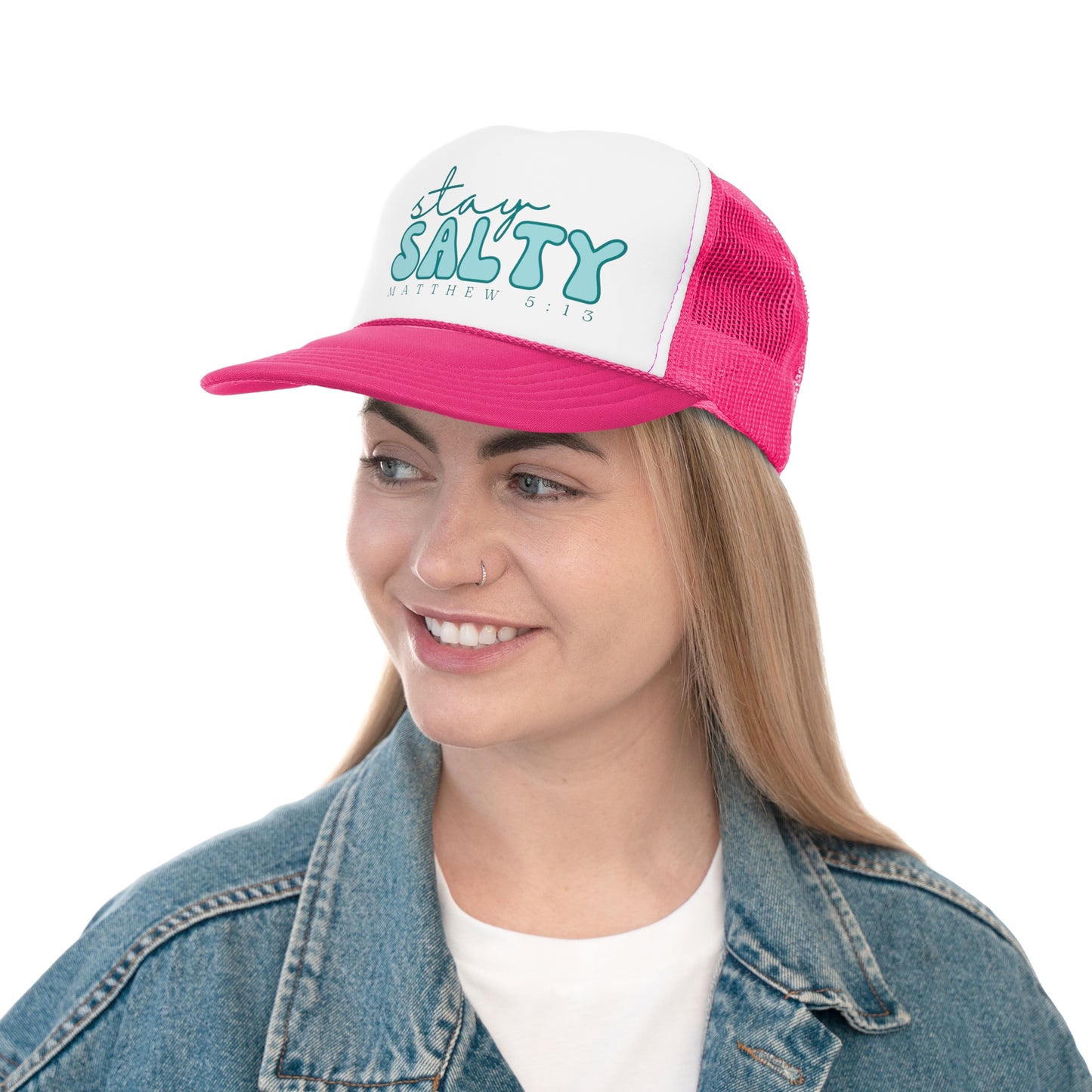 Stay Salty Christian Trucker Hat