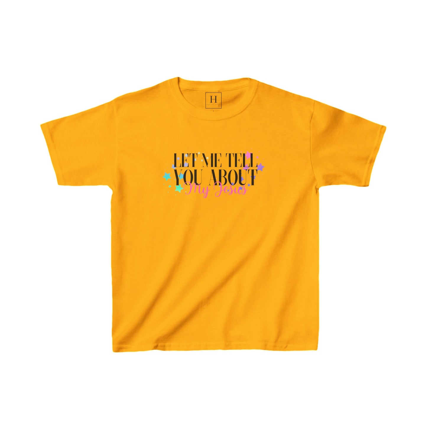 Youth - Let Me Tell You About My Jesus Christian Heavy Cotton Tee