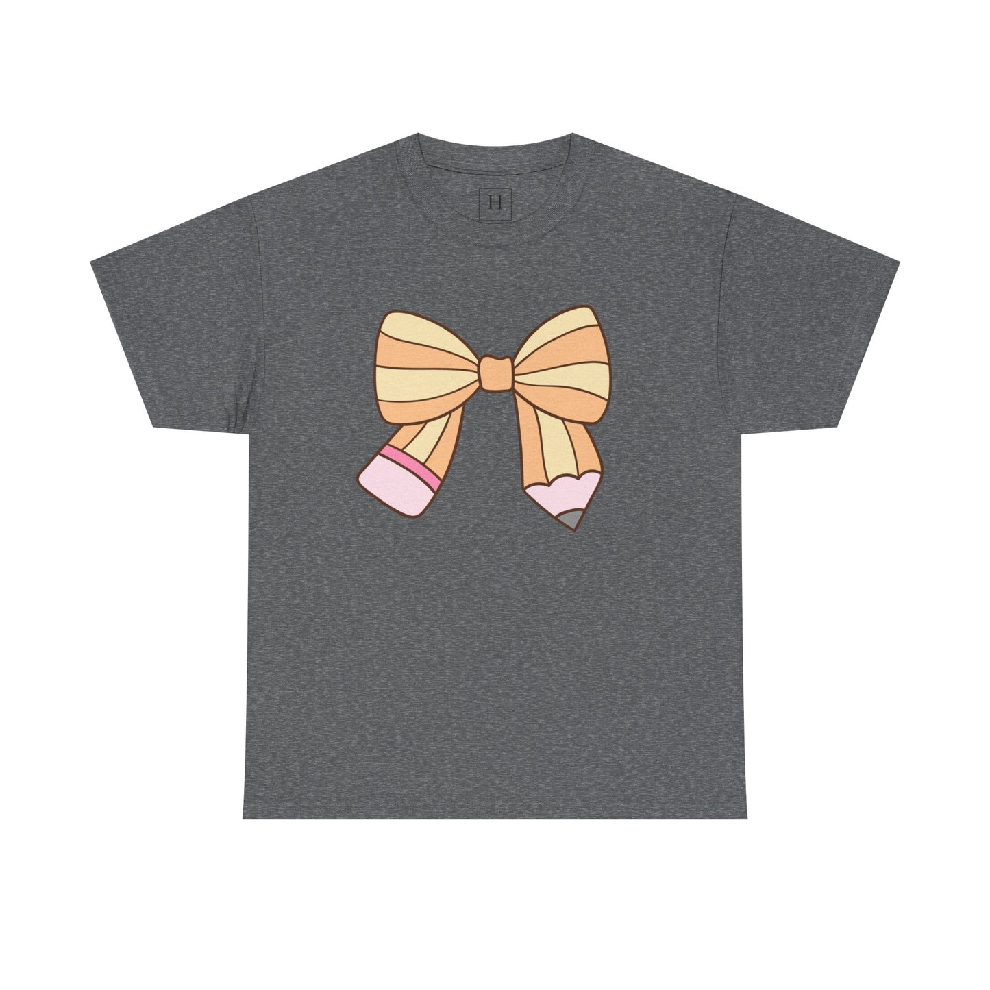 Teacher Pencil Bow Tee
