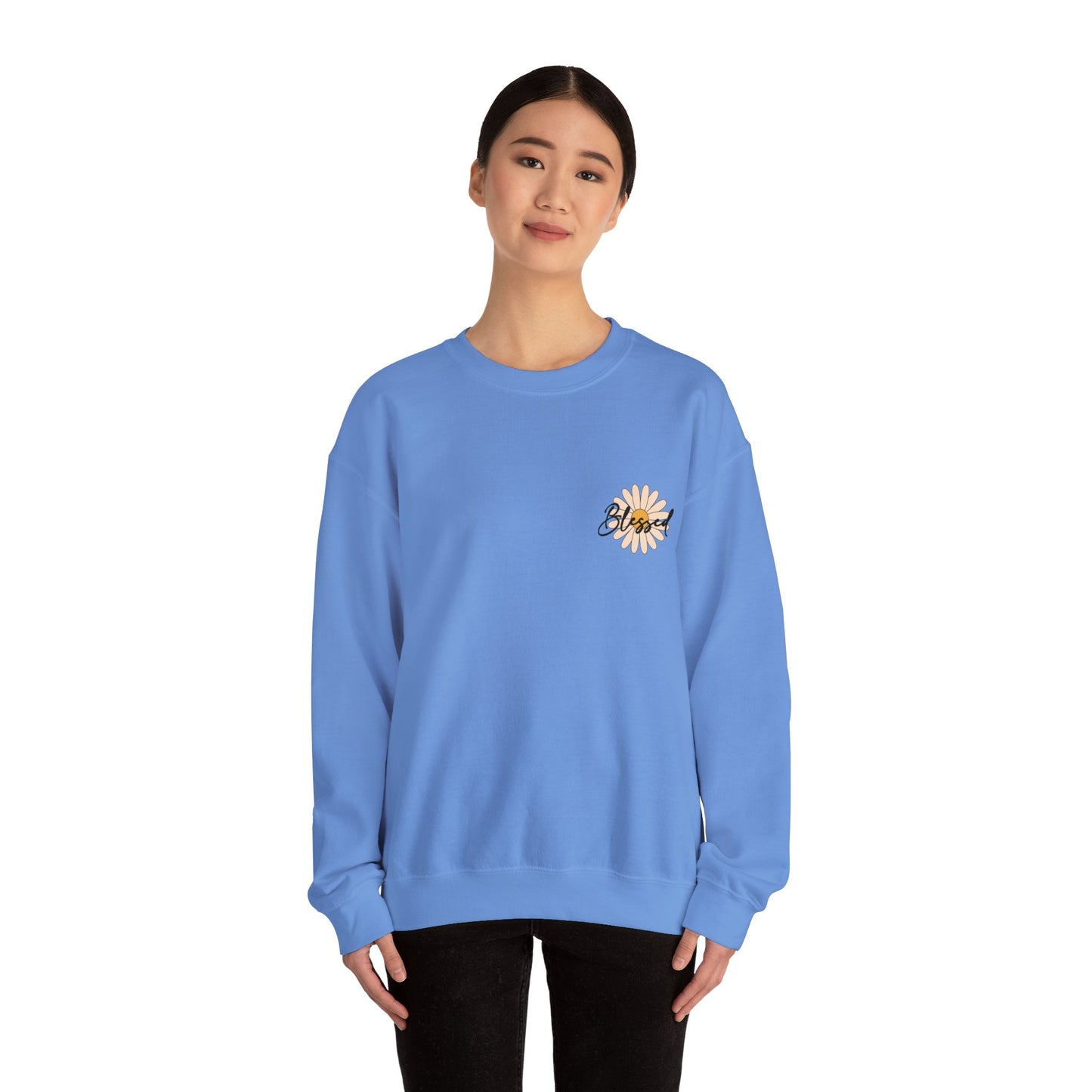 Blessed, Hand Picked By God Christian Sweater (front and back)