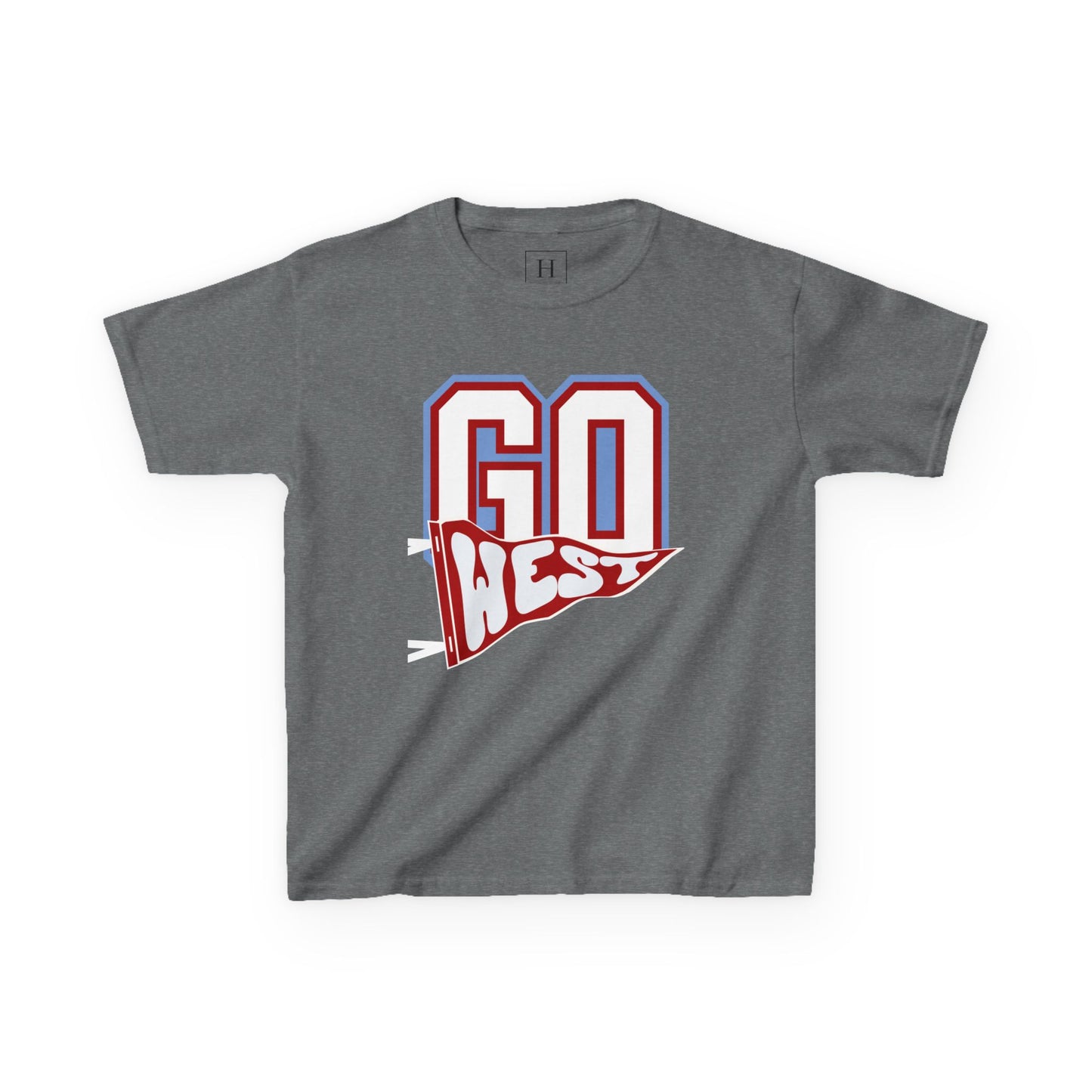 YOUTH -- GO WEST Pennant Flag - Unisex