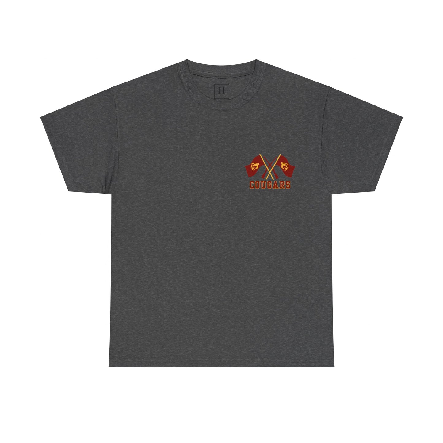 GMS Garrard Middle School Cougars Color Guard T-Shirt (Front & Back)