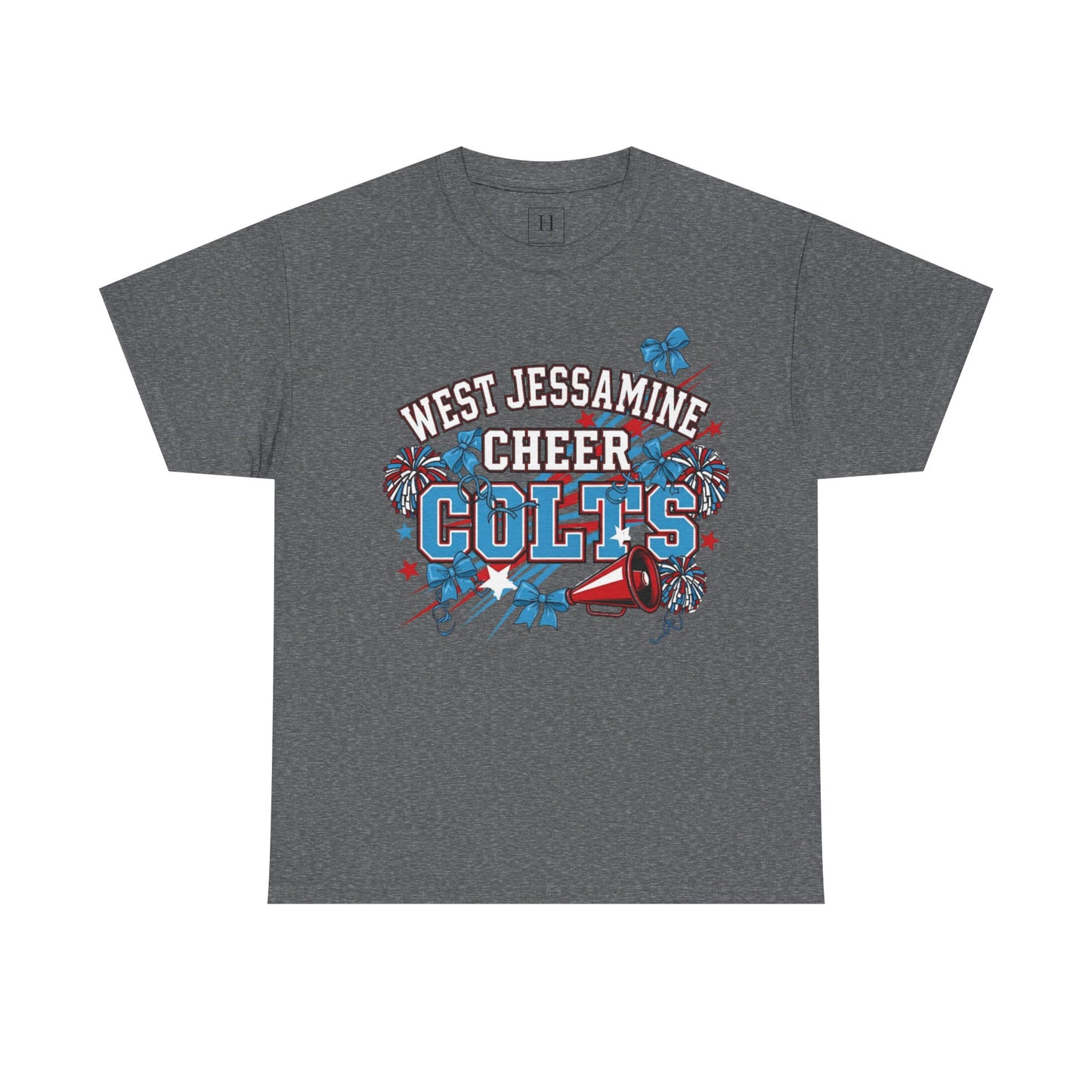 West Jessamine Cheer COLTS - Poms, Bows, Stars - Unisex Shirt