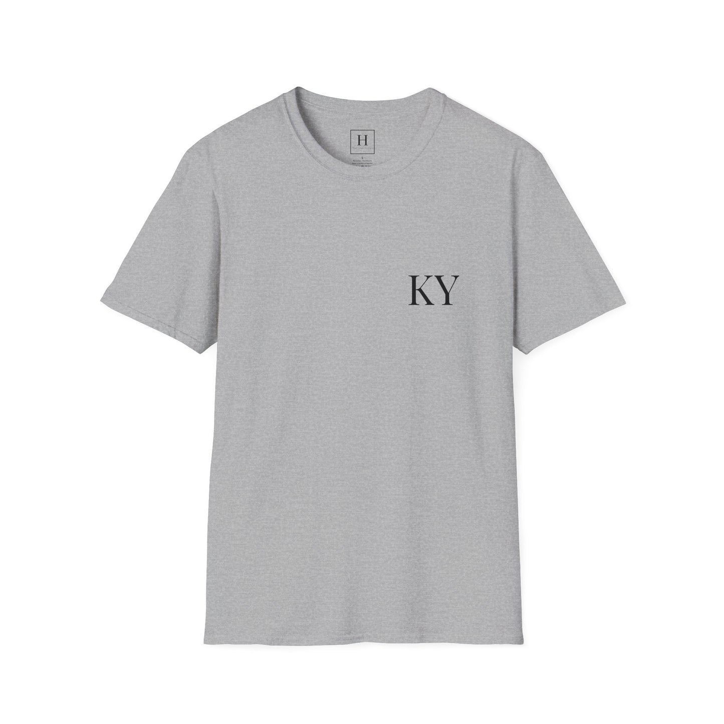 Kentucky KY UK Blue Jersey Short Sleeve Tee (front and back)