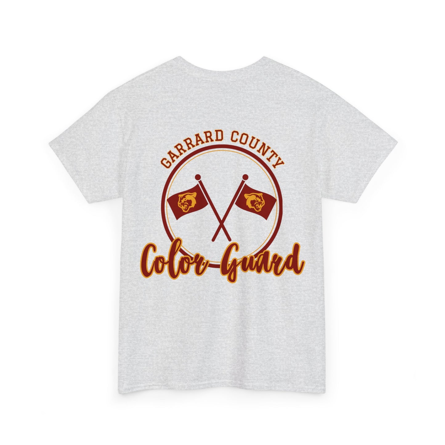 GMS Garrard Middle School Cougars Color Guard T-Shirt (Front & Back)