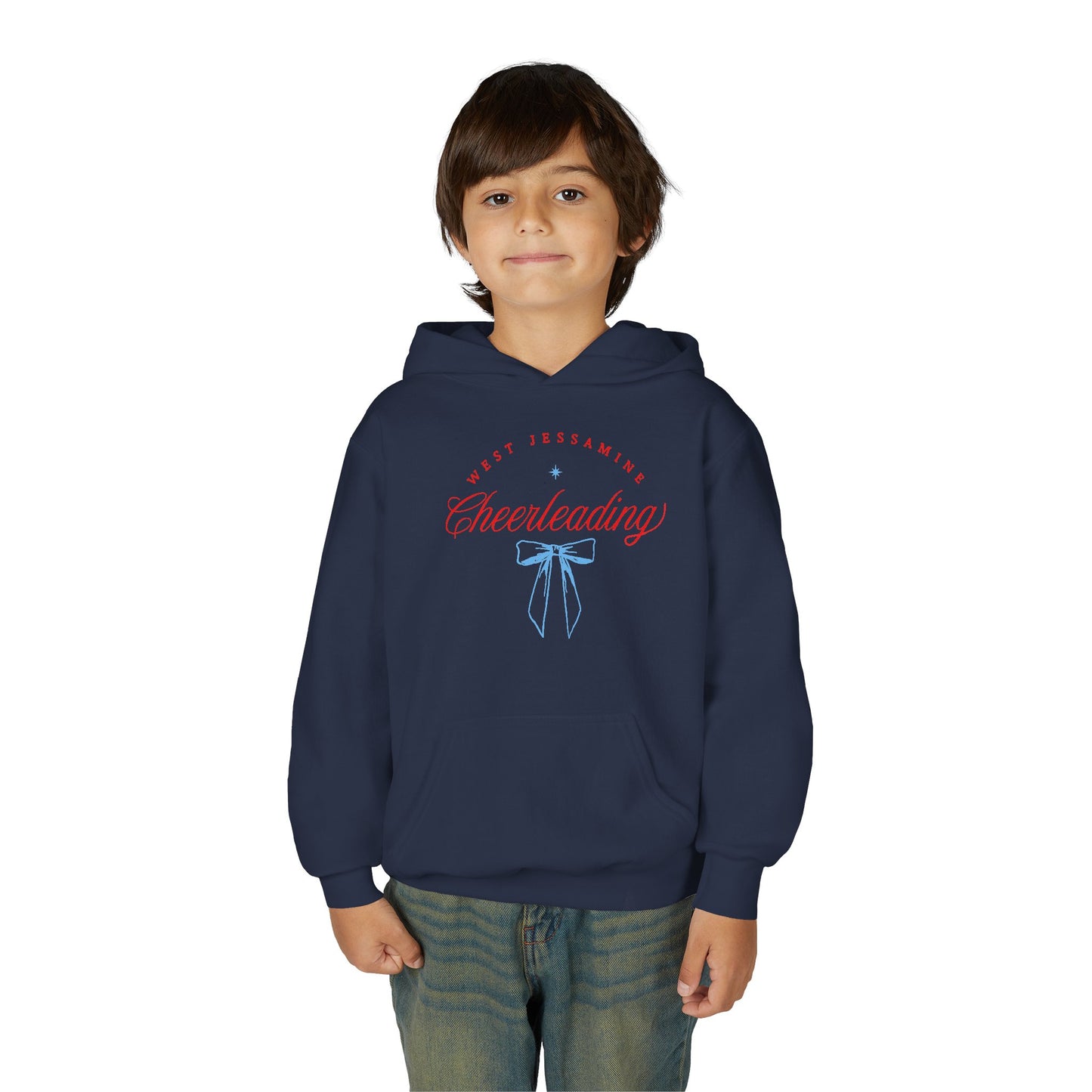 Youth Hoodie -- Cheerleading Bows Unisex Tee - West Jessamine Coquette Design