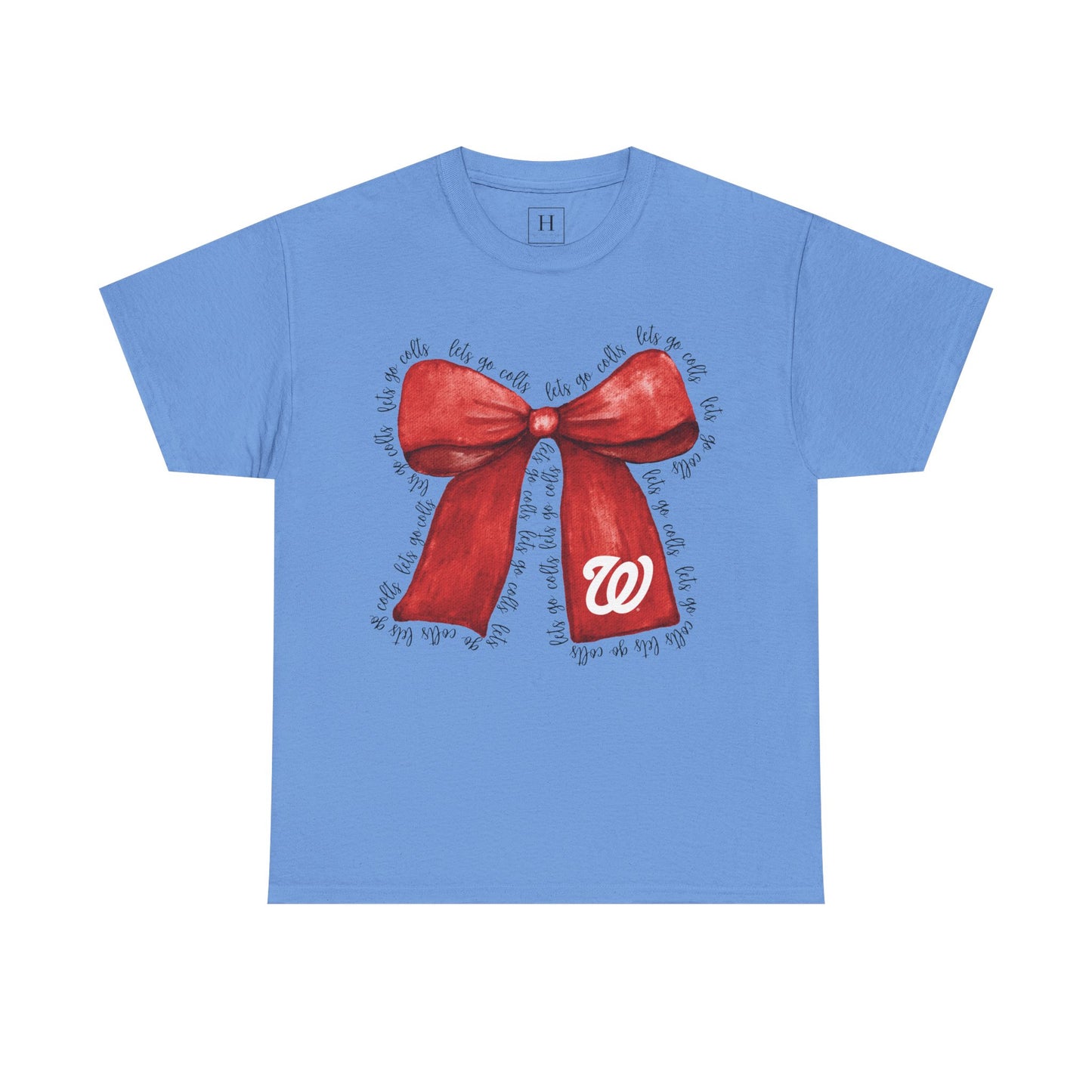Let's Go Colts Bow - W Logo Unisex T-Shirt