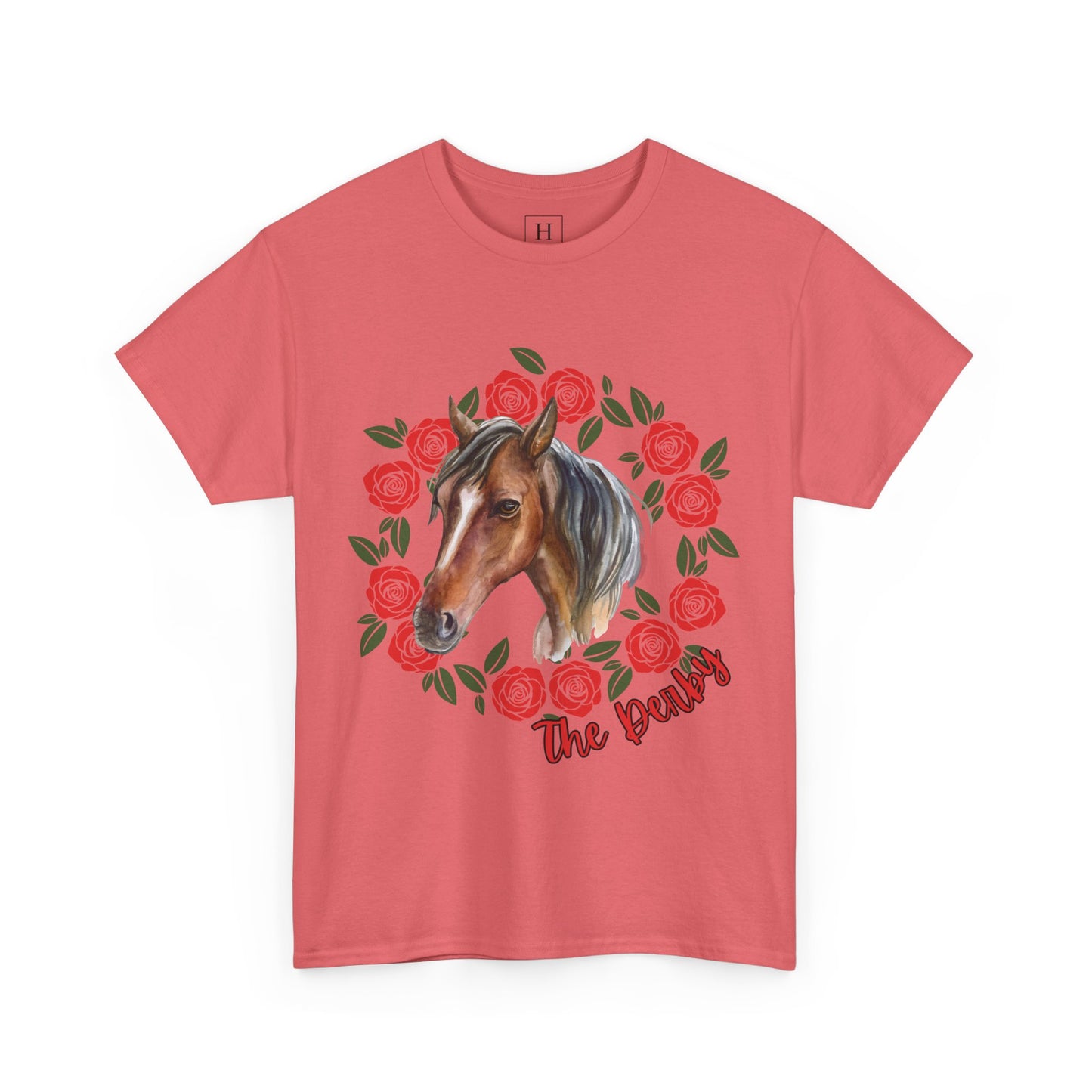 The Derby Horse & Rose Tee