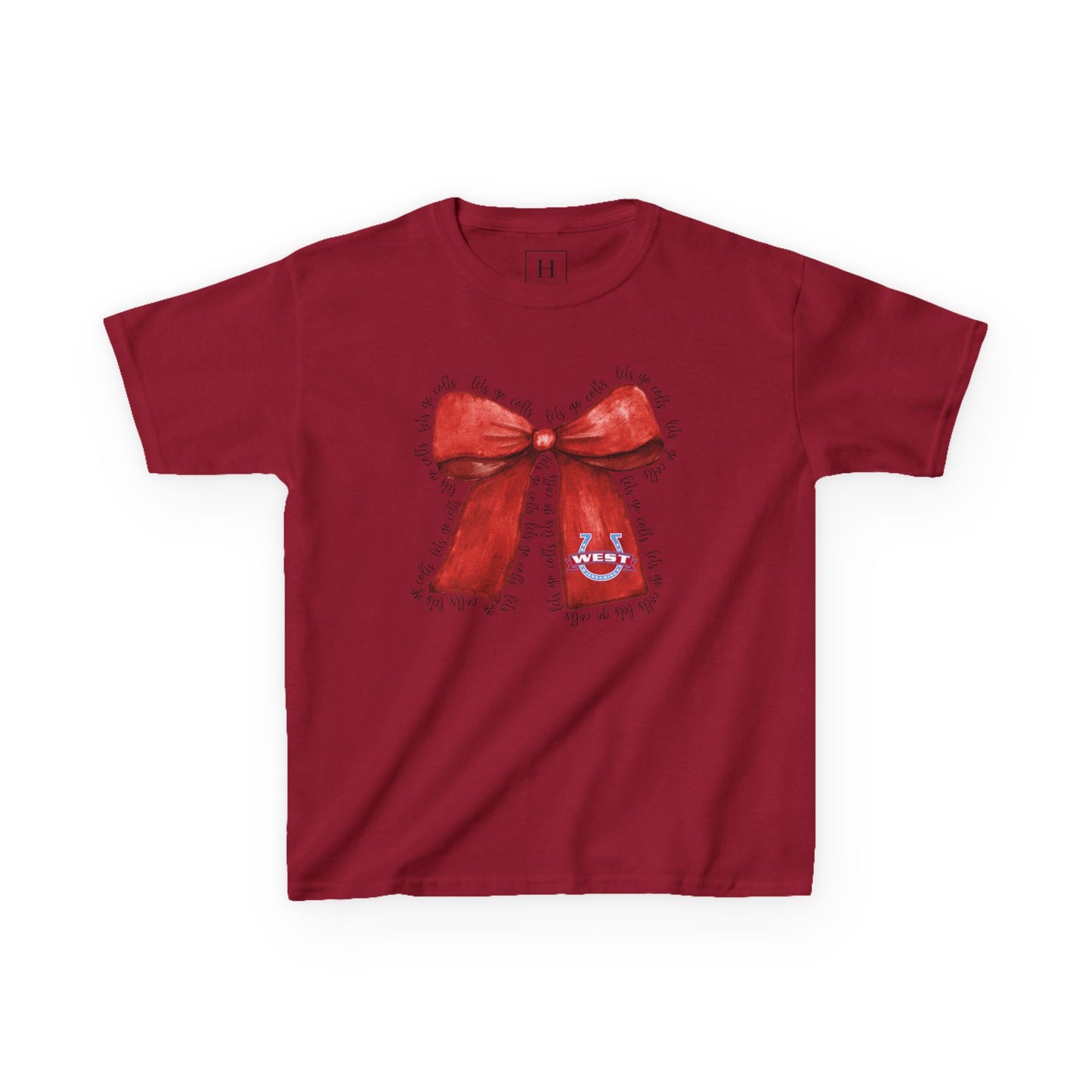 YOUTH --- Let's Go Colts Bow - West Horseshoe Logo Unisex T-Shirt