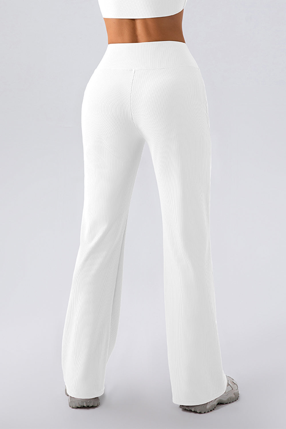 High Waist Straight Flare Active Pants