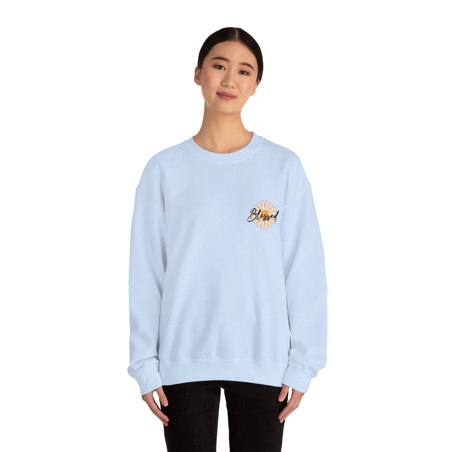 Blessed, Hand Picked By God Christian Sweater (front and back)