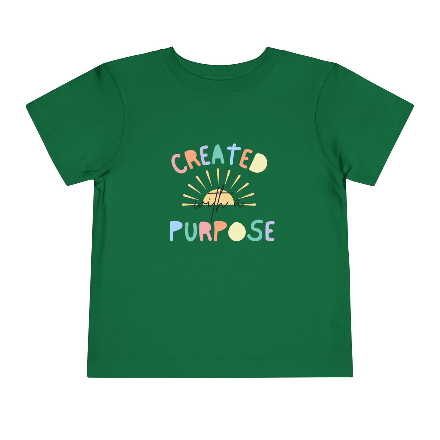 Toddler Created With A Purpose Christian Heavy Cotton Tee