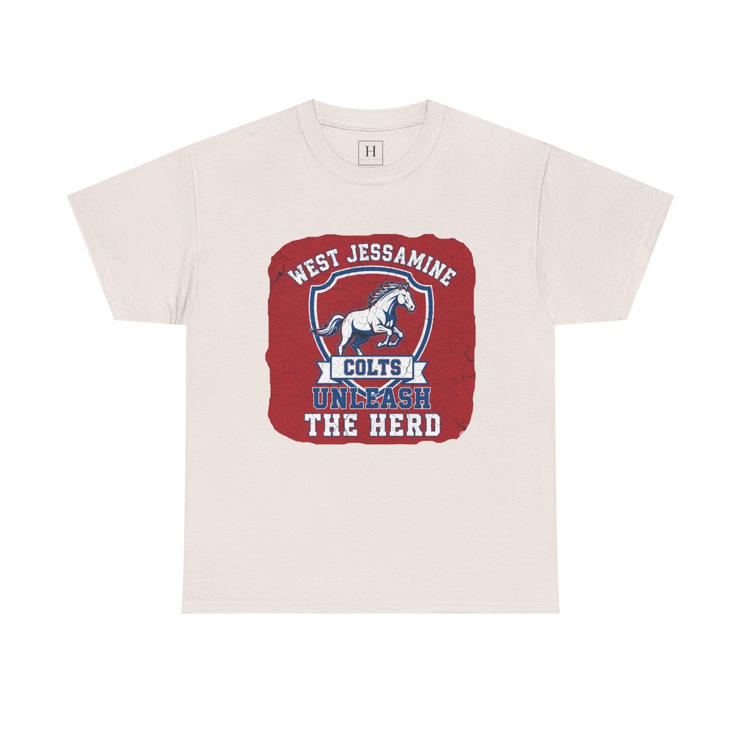 West Jessamine Colts - Unleash The Herd - Red BG Unisex Shirt
