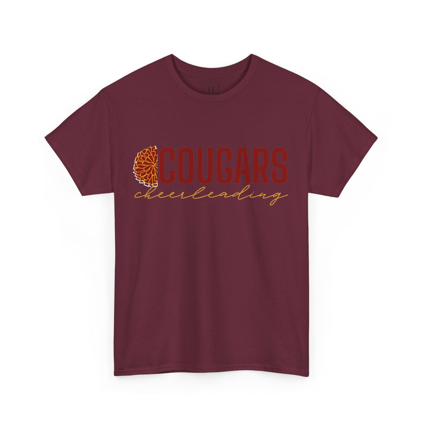 Cougars Cheerleading T-Shirt (Front Only)