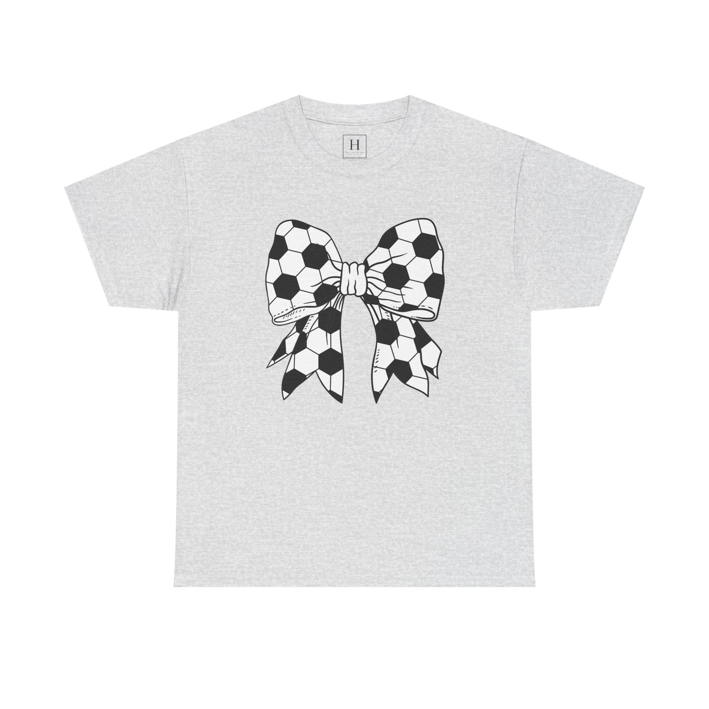 Soccer Sport Bow Tee - Unisex Heavy Cotton