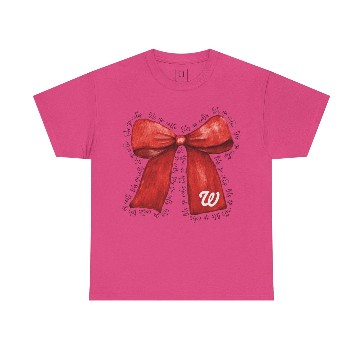 WJ Let's Go Colts Cheer Bow w/ WJ logo - Unisex Shirt