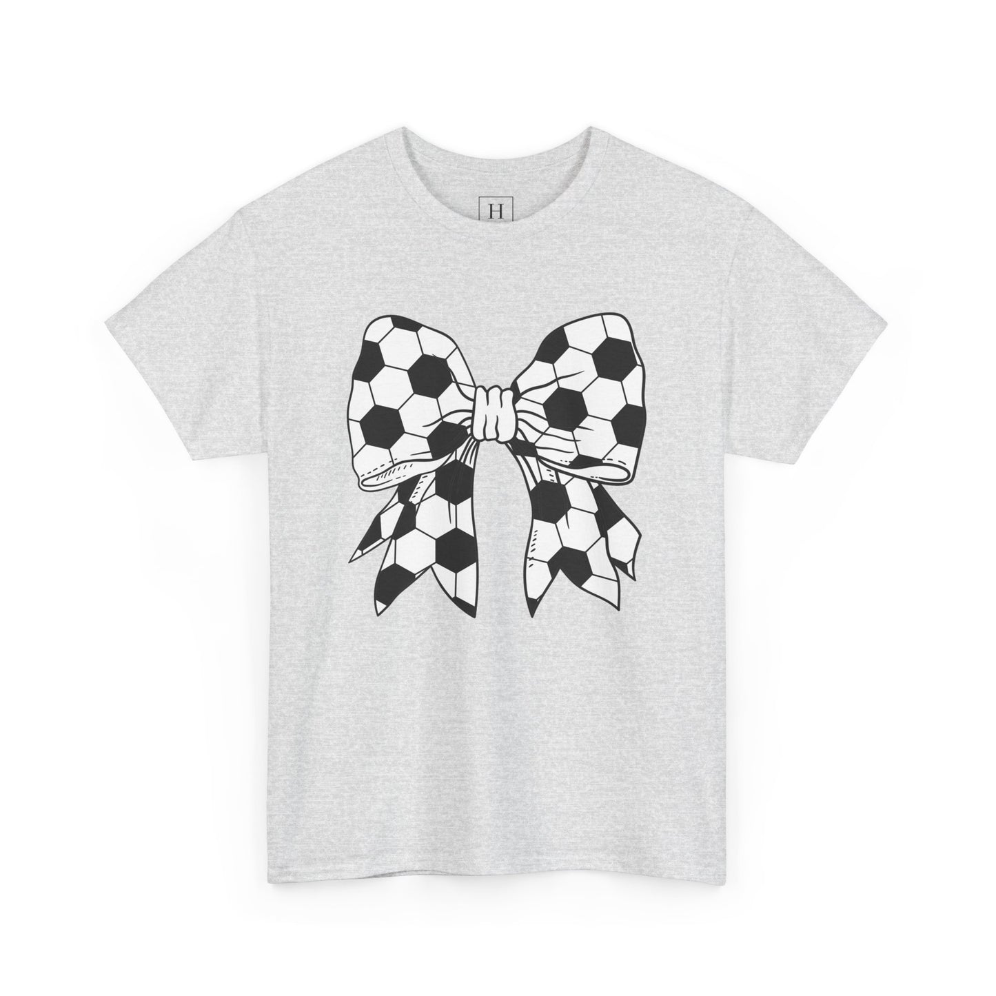 Soccer Sport Bow Tee - Unisex Heavy Cotton
