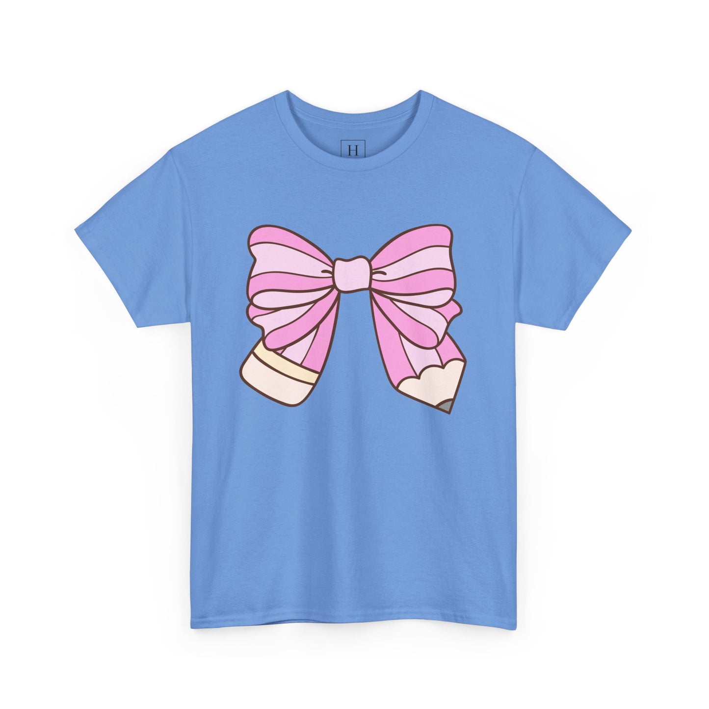 Teacher Pencil Bow Tee