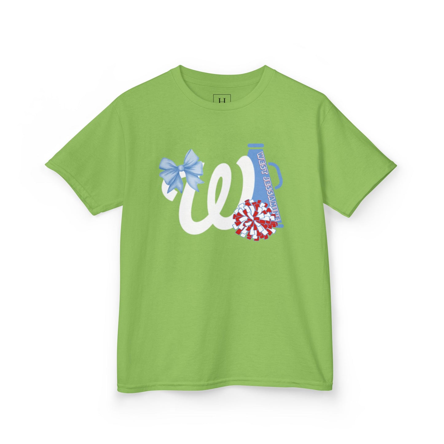 YOUTH -- West Jessamine Cheer Bow, Megaphone & Poms - Unisex Shirt