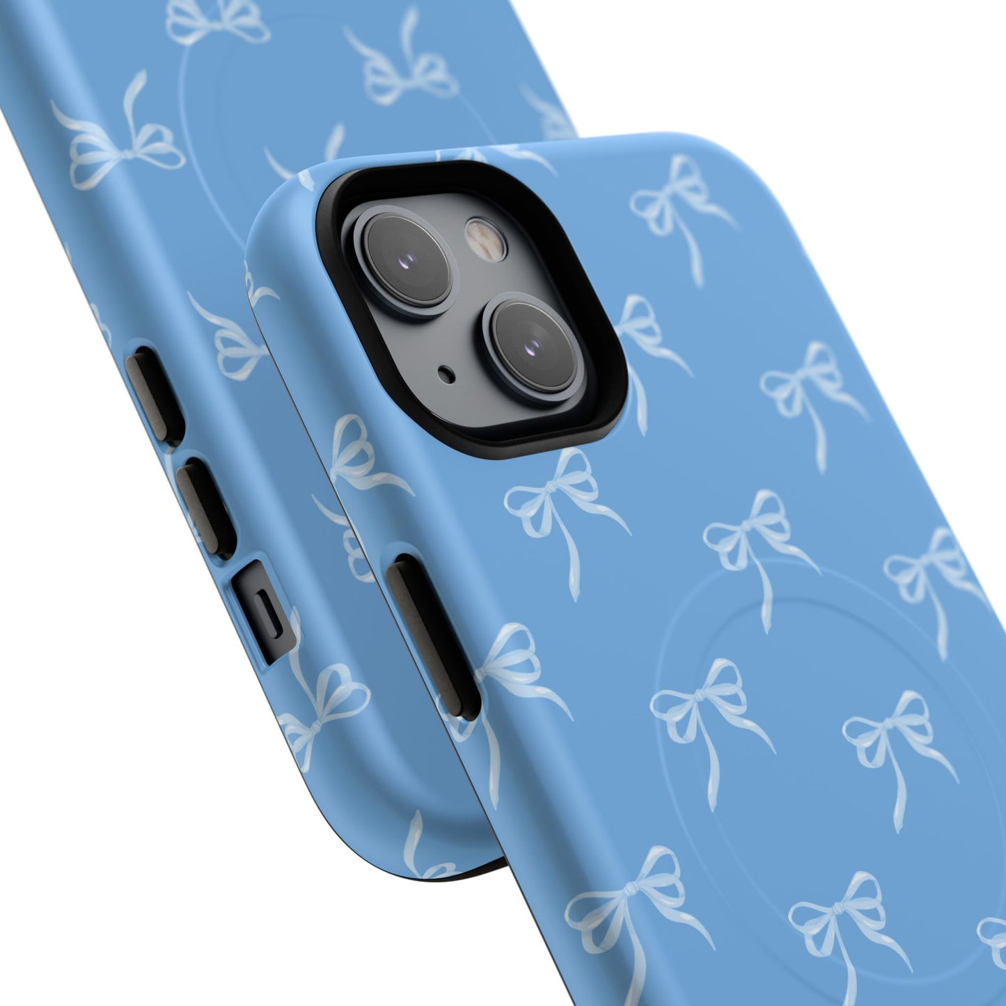 Blue Bow Coquette Design Tough Phone Case, Cute Phone Cover, Durable iPhone Case, Stylish Gift for Her
