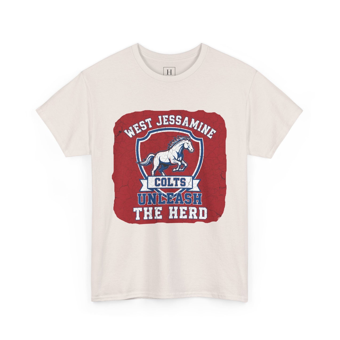 West Jessamine Colts - Unleash The Herd - Red BG Unisex Shirt