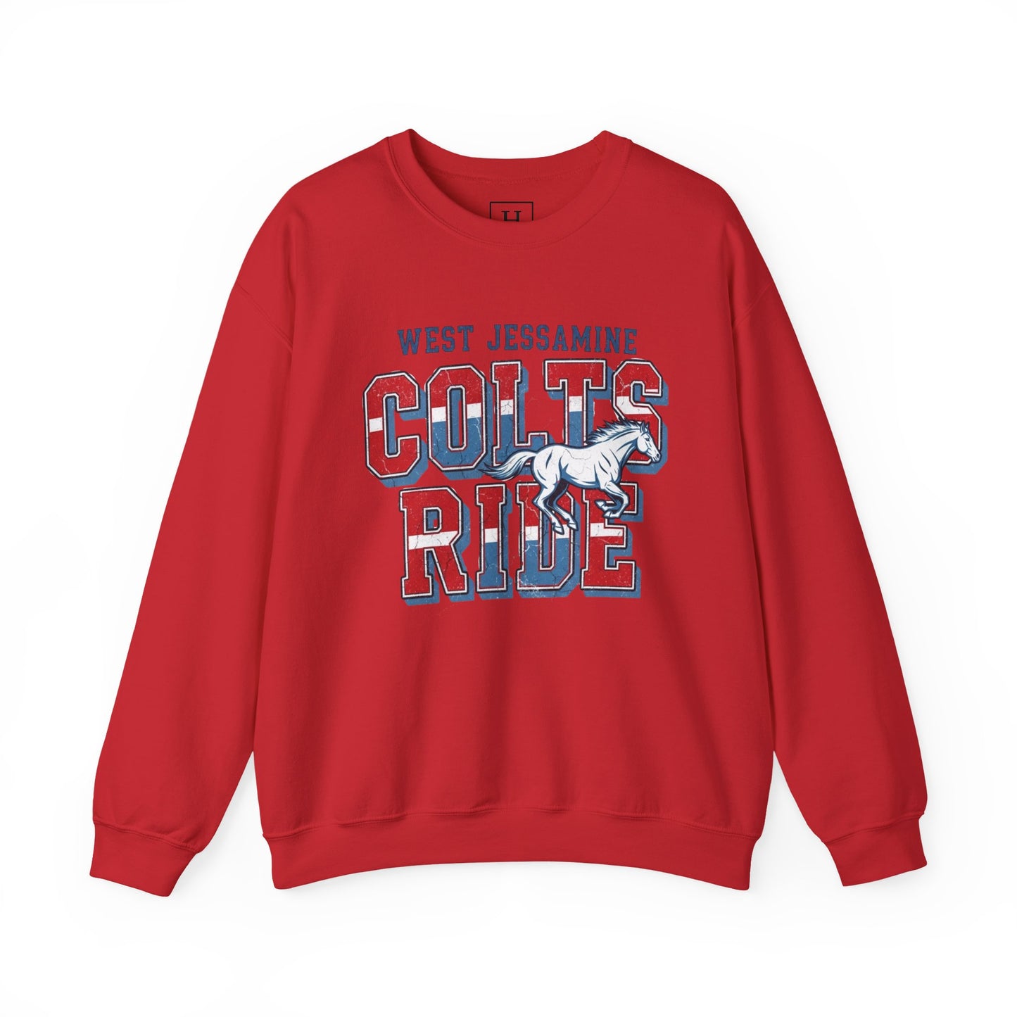 Crewneck Sweatshirt - West Jess RIDE COLTS Sweater