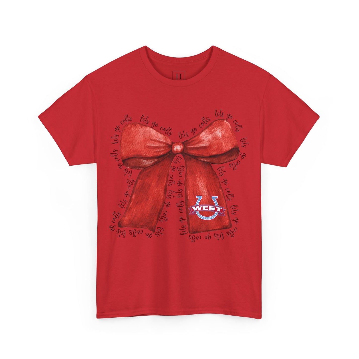 Let's Go Colts Bow - West Horseshoe Logo Unisex T-Shirt
