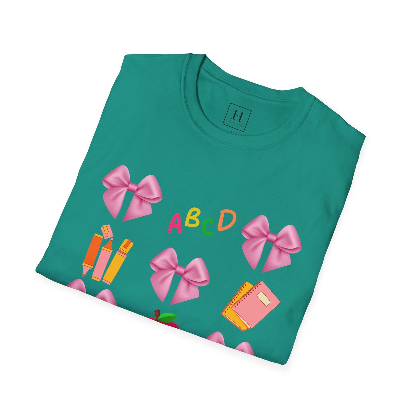Teachers Life Bow T-Shirt (Front Only)