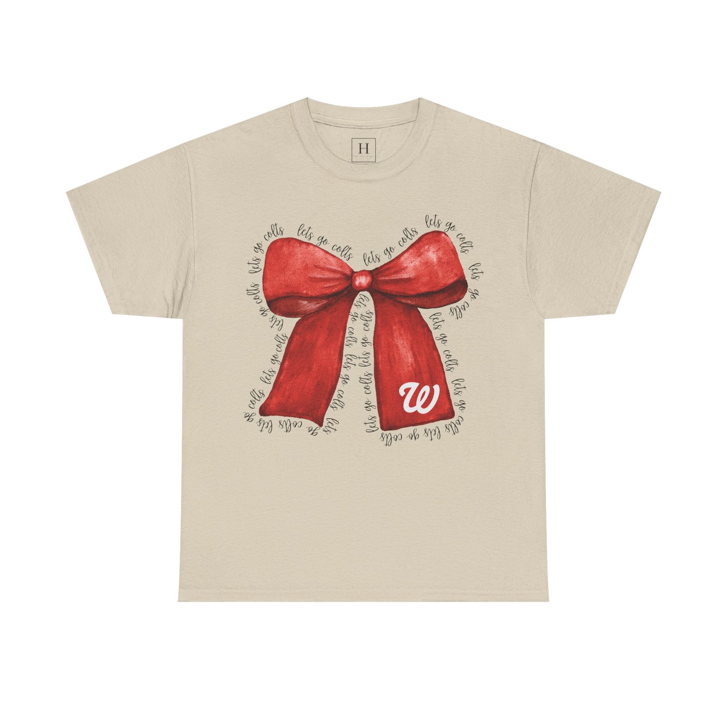 WJ Let's Go Colts Cheer Bow w/ WJ logo - Unisex Shirt