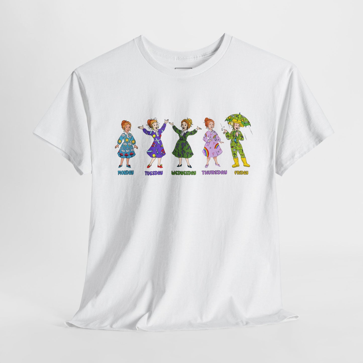 Monday-Friday Ms. Frizzle Teacher T-Shirt