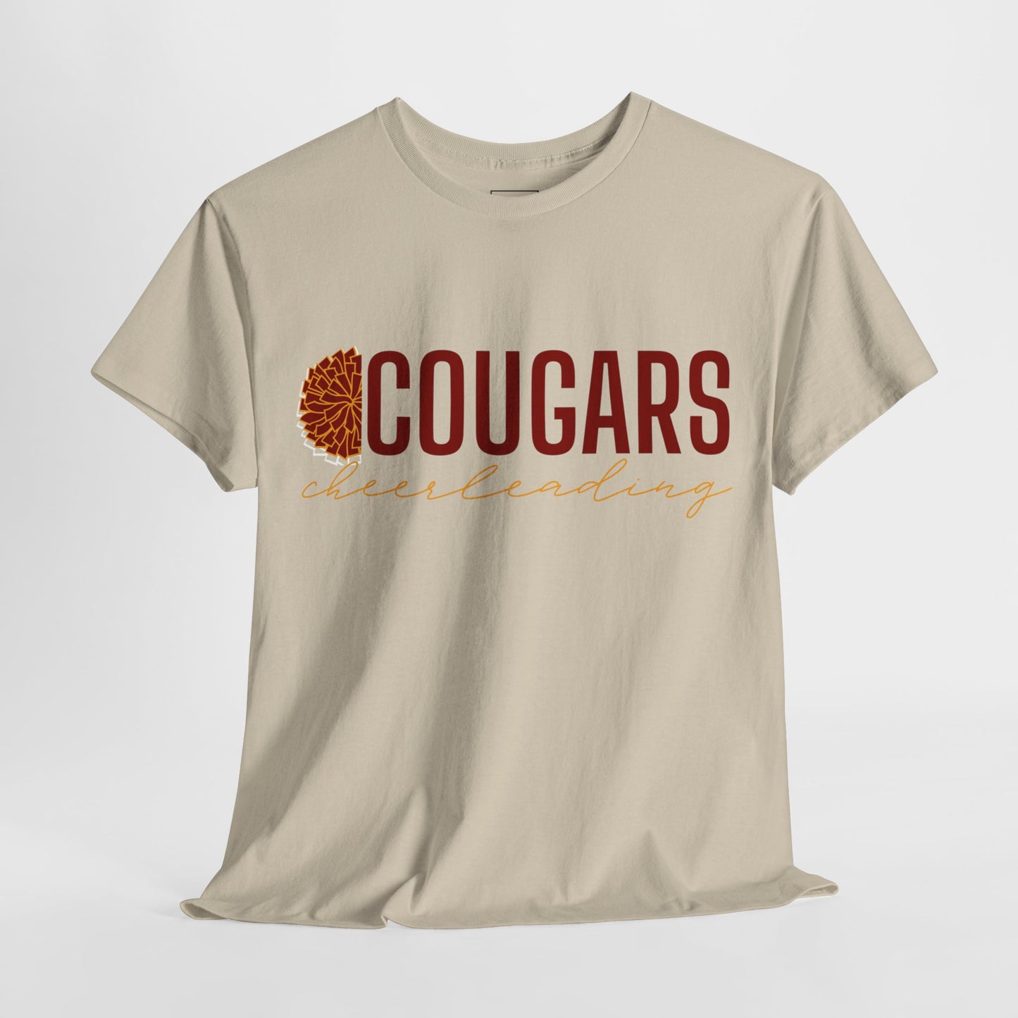 Cougars Cheerleading T-Shirt (Front Only)