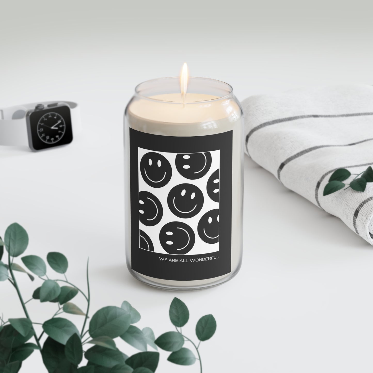 your wonderful smile face 13.75 oz candle