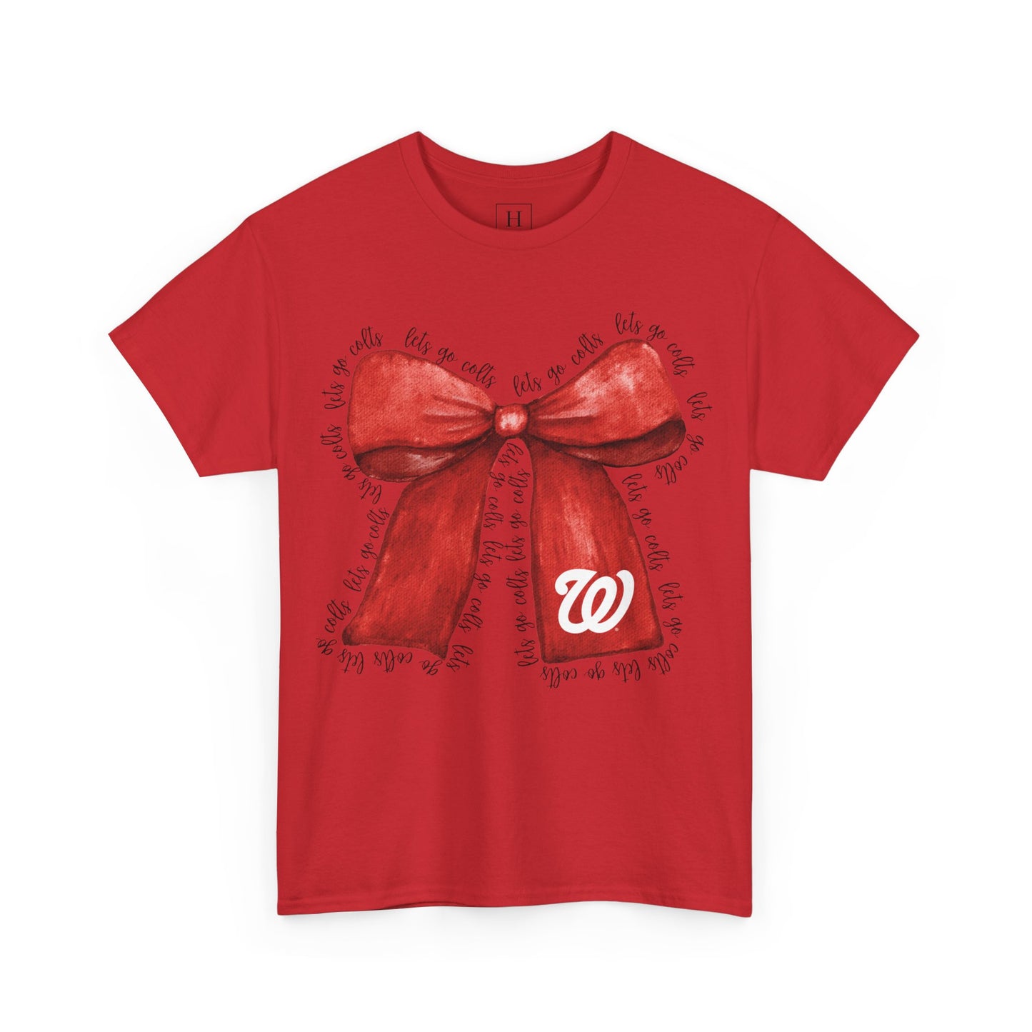 Let's Go Colts Bow - W Logo Unisex T-Shirt