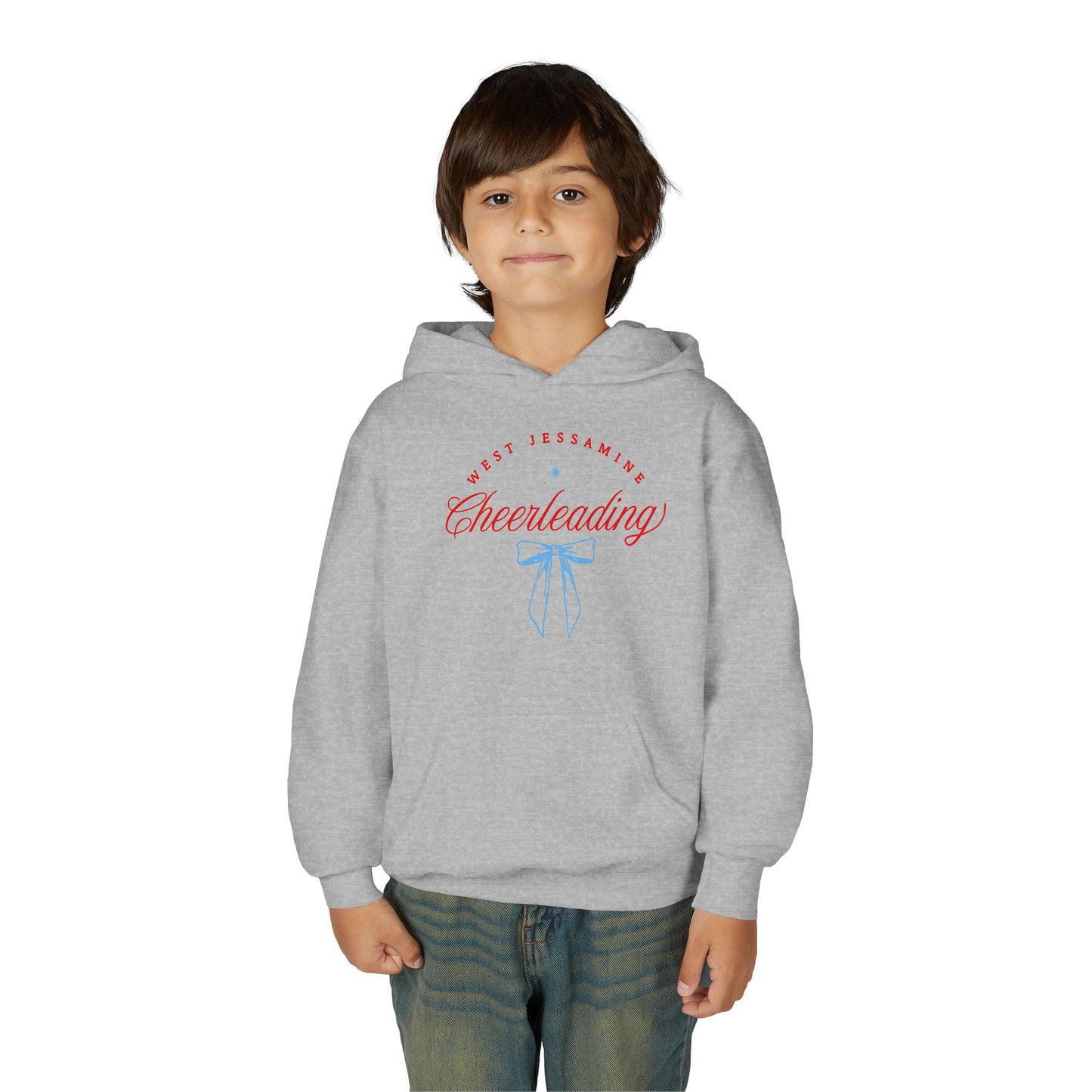 Youth Hoodie -- Cheerleading Bows Unisex Tee - West Jessamine Coquette Design