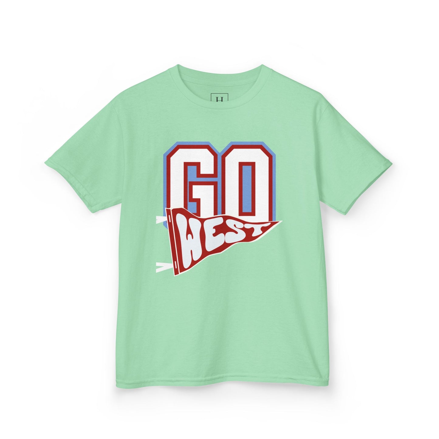 YOUTH -- GO WEST Pennant Flag - Unisex