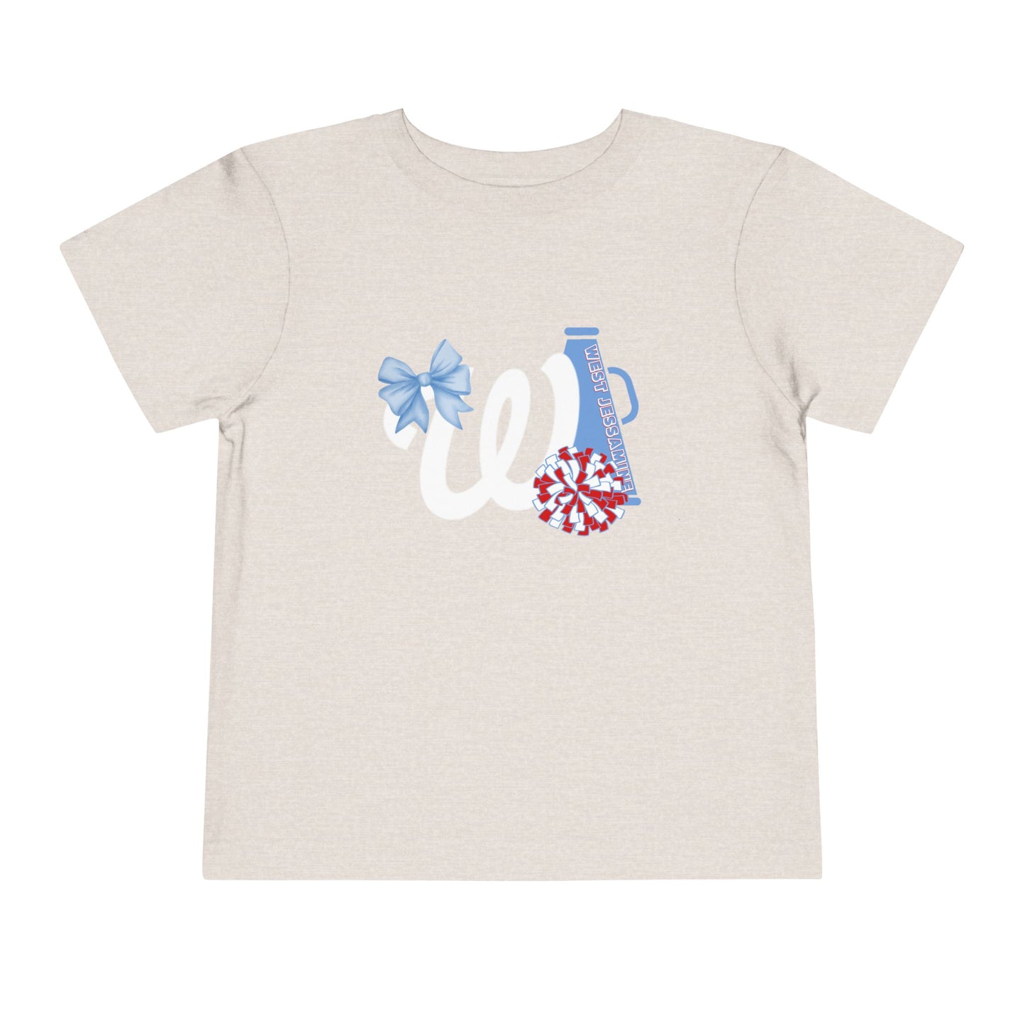 Toddler; West Jessamine Coquette W Logo with Bow; Let's Go Colts - Unisex T-shirt