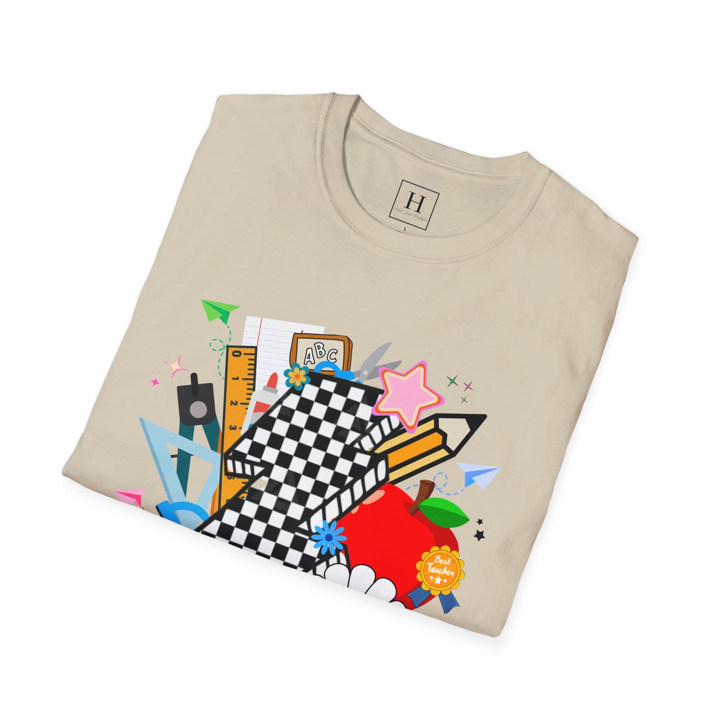 Retro Teacher T-Shirt (Front Only)
