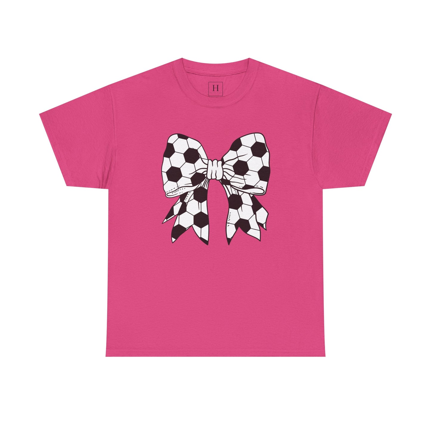 Soccer Sport Bow Tee - Unisex Heavy Cotton