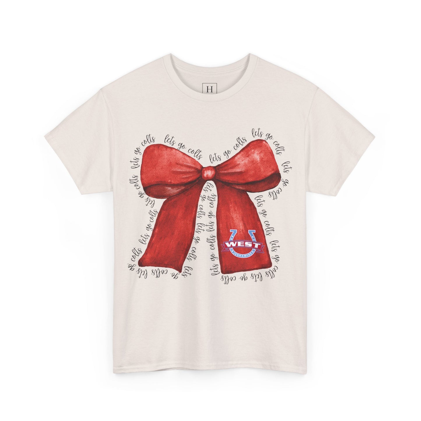 Let's Go Colts Bow - West Horseshoe Logo Unisex T-Shirt