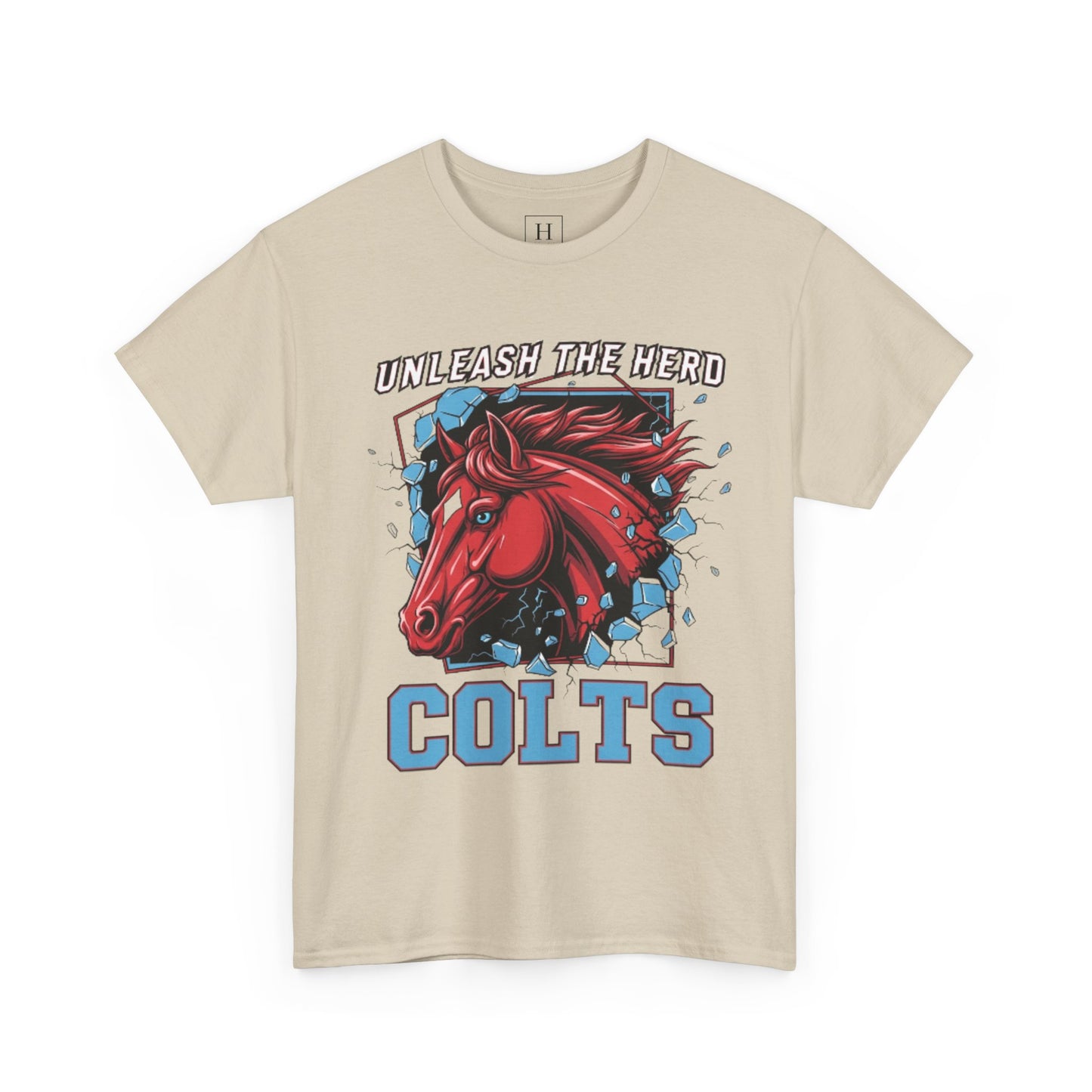 Vintage Horsehead Unisex Tee - Unleash the Herd Design
