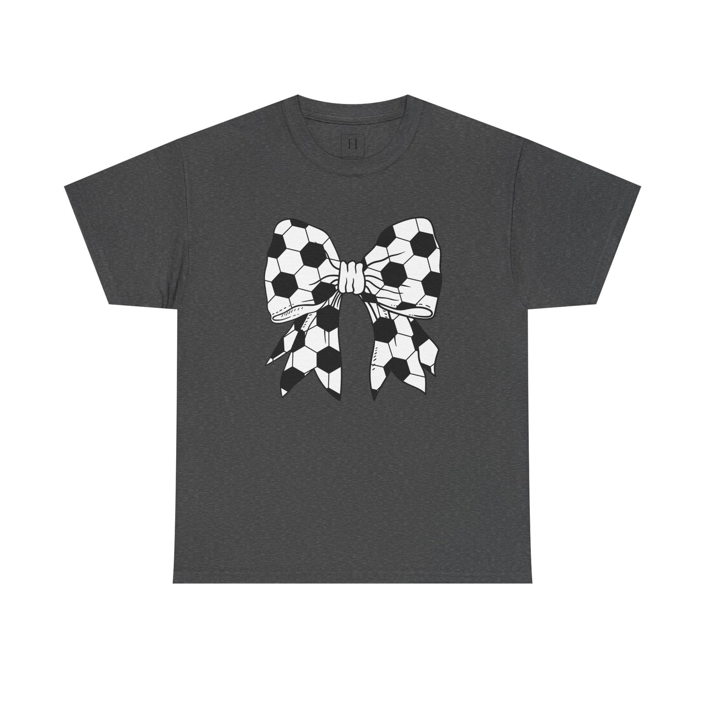 Soccer Sport Bow Tee - Unisex Heavy Cotton