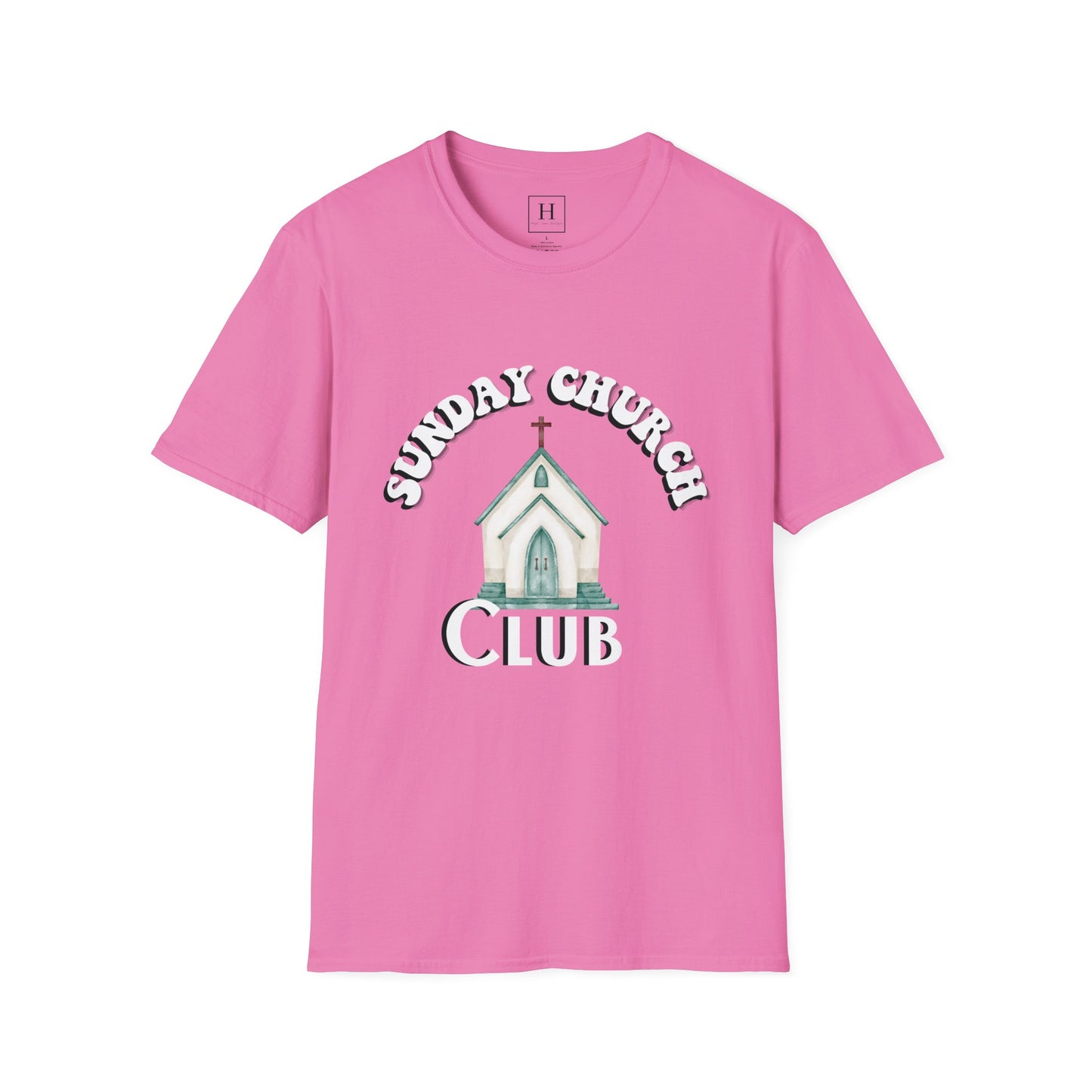 Sunday Church Club Christian T-shirt