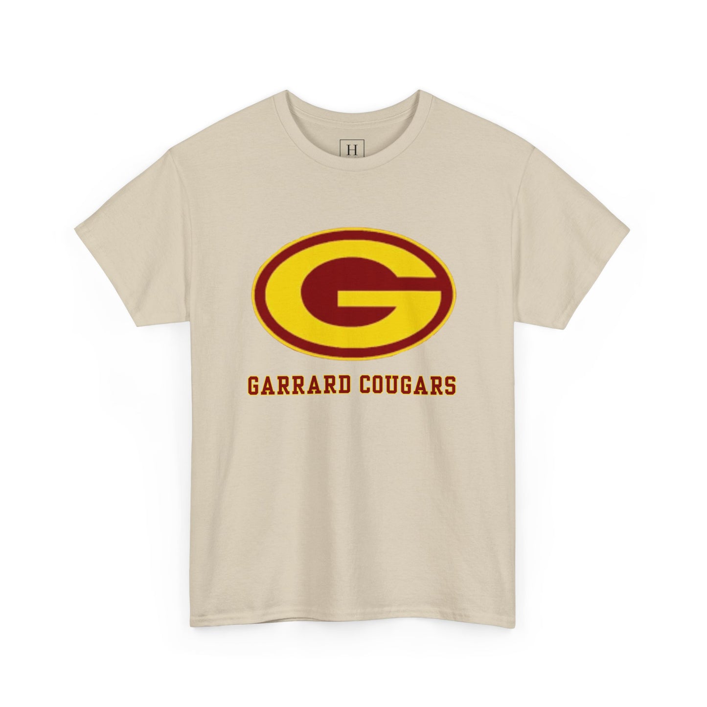 Gold (G) Garrard Middle Cougars T-Shirt (Front Only)