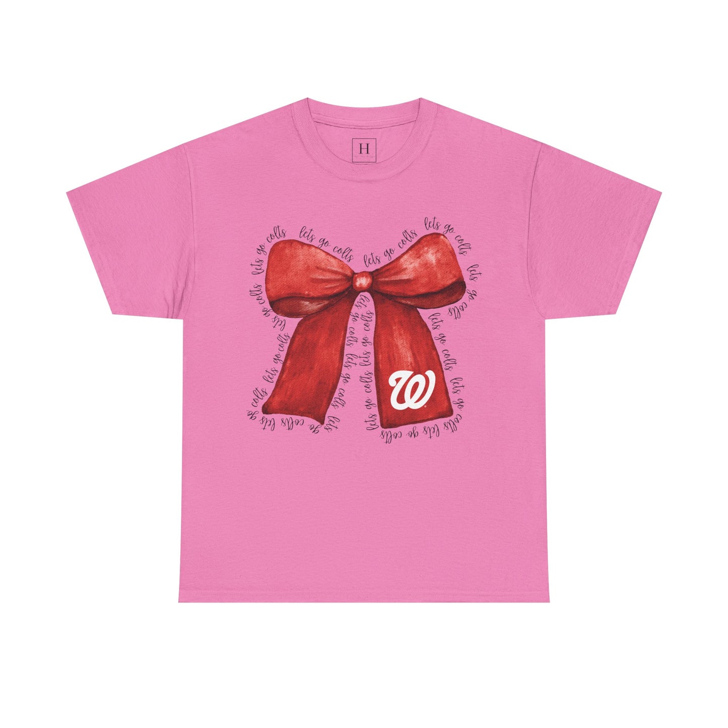 Let's Go Colts Bow - W Logo Unisex T-Shirt