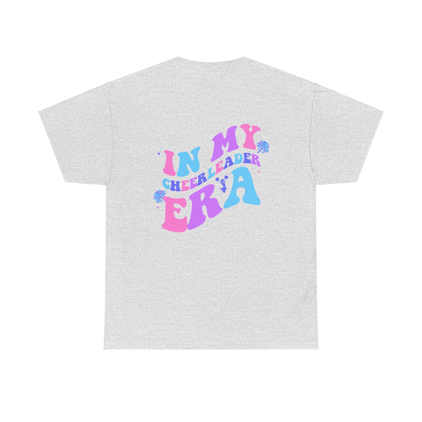 in my cheerleading era front and back cheer adult t-shirt