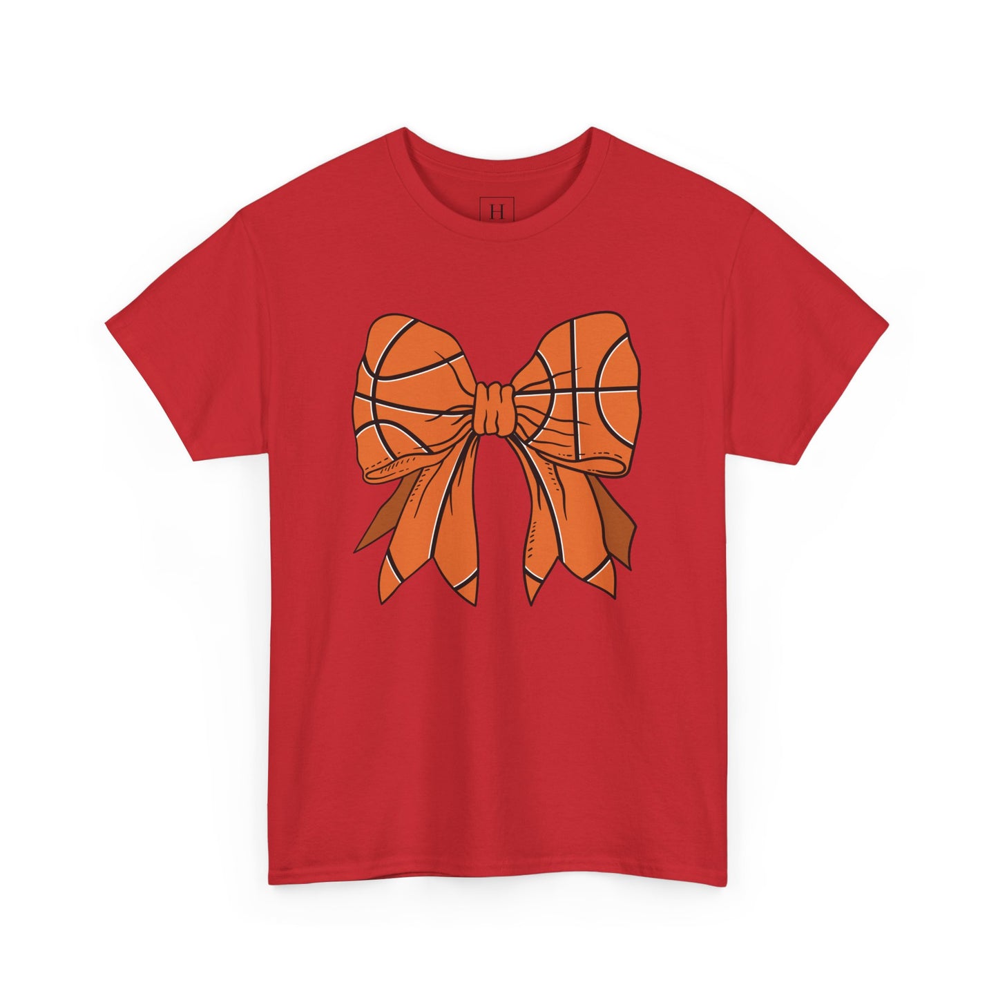 Basketball Sport Bow Tee - Unisex Heavy Cotton