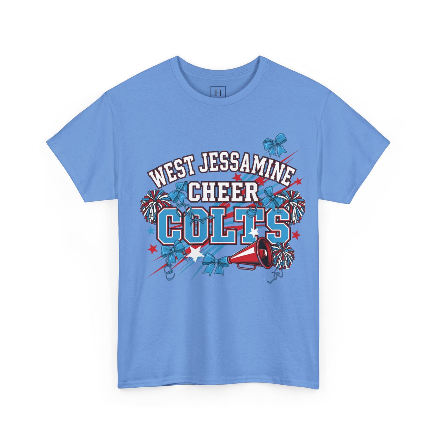 West Jessamine Cheer COLTS - Poms, Bows, Stars - Unisex Shirt