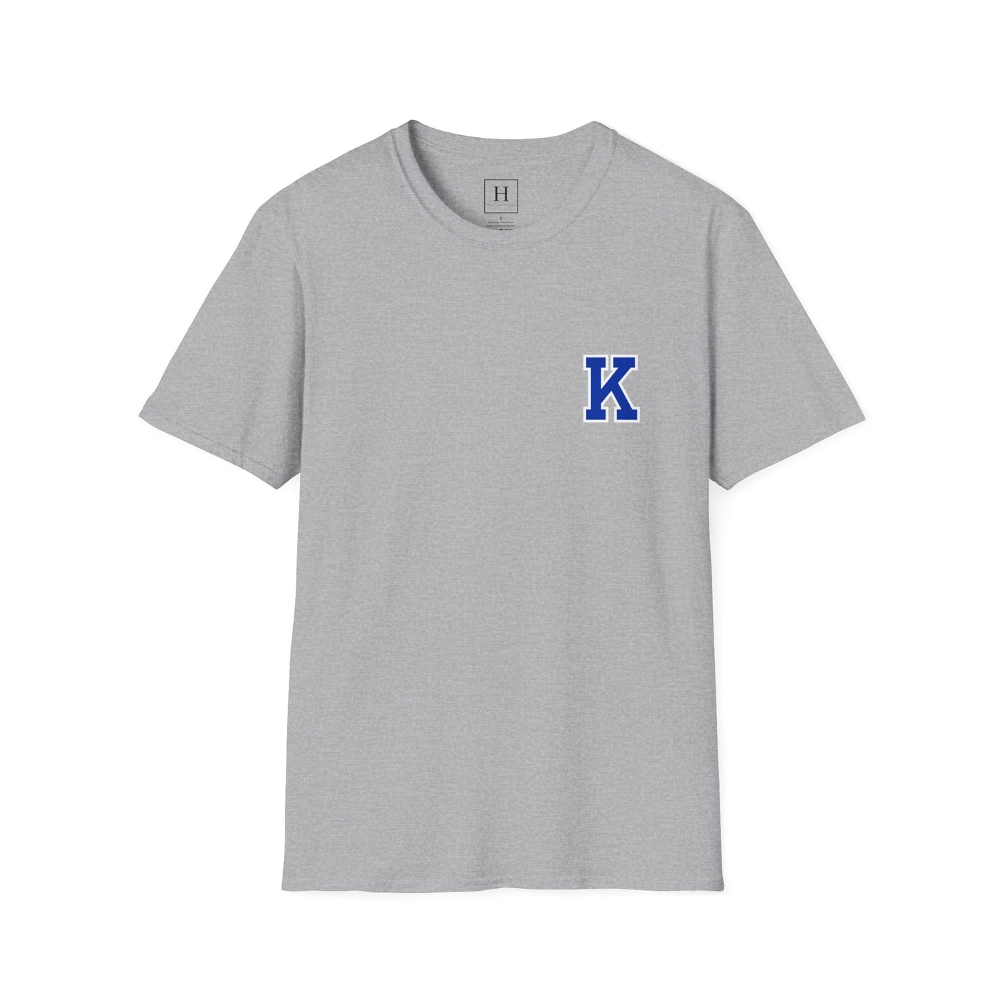 Kentucky Ribbon/Bow Baseball T-shirt (Front and Back)